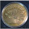 Image 2 : 576. 3" diameter replica of 1907 $20 High Relief Gold.