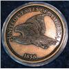 Image 1 : 577. 3" diameter replica of 1856 Flying Eagle Cent.