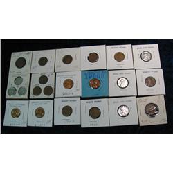 613. (18) Old U.S. Lincoln Cents including a 1922 Weak