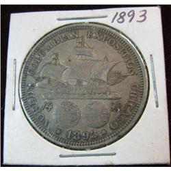 614. 1893 Columbian Exposition Commemorative Half