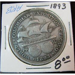 616. 1893 Columbian Exposition Commemorative Half