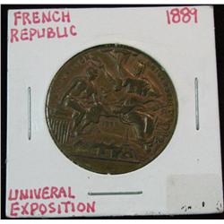 664. 1889 French Republic Universal Exposition Medal