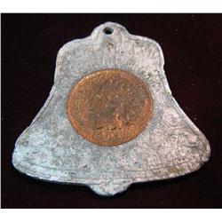 678. 1904 Encased Indian Head Cent St. Louis World's Fair.