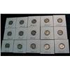 700. (15) Mercury Dimes in cardboard holders.