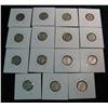 Image 2 : 702. (15) Mercury Dimes in cardboard holders.