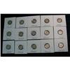 Image 1 : 716. (15) Mercury Dimes in cardboard holders.