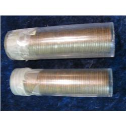 735. 1950 S & 53 S Circulated Lincoln Cent Rolls.