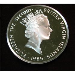 742. 1985 British Virgin Islands Proof $20 Silver Crown