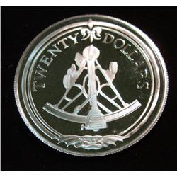 747. 1985 British Virgin Islands Proof $20 Silver Crown