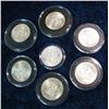 Image 2 : 781. (7) 1964P Kennedy Half Dollars all in airtight holders.