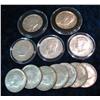 Image 1 : 782. 1964P & (11) 64D Kennedy Half Dollars. Some in 