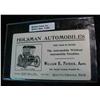 Image 1 : 803. Holsman Automobiles Advertising Card