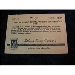 812.(17) German Hitler Stamps, Mint & Used.