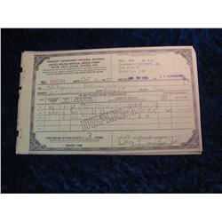 814. (2) 1950 Order Forms for Opium, Coca Leaves, Opates, Ect.