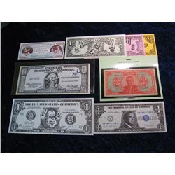 815. (8) Pieces Funny MoneyNixon, Bush Sr.