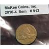 Image 1 : 912. 1858 SL Flying Eagle Cent. VF.
