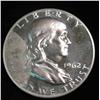 Image 1 : 1007. 1962P Franklin Half Dollar. Proof. 