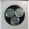 Image 2 : 1020. 1943P,D & S Lincoln Cent Set. EF-AU.