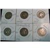 Image 1 : 1045. 1914D, 30P, 42D, 43P, & (2) 44D Silver Quarters. G-VG.