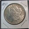 Image 1 : 1067. 1889P Morgan Dollar. EF.