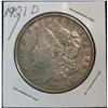 Image 1 : 1074. 1921D Morgan Dollar. EF.