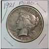 Image 1 : 1079. 1921 Peace Dollar. F.