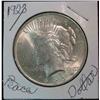 Image 1 : 1086. 1923P Peace Dollar. BU.