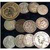 Image 2 : 1176. (12) Foreign Coins and Tokens. Many Silver.