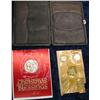 Image 1 : 1180. Leather Wallet, 4-Japanese Coins & Franklin Mint X-Mas Card.