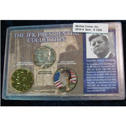 1260. 1964P, 93 gold Plated & 93 Colorized Kennedy Half Dollars.