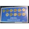 Image 2 : 1274. 11-Coin Set of Silver US War Nickels.