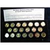 Image 1 : 1303. 2003 & 2004 State Hood Quarter Set. Plated in 24K Gold.