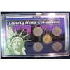 Image 1 : 1315. Liberty Head Collection. 5-Liberty Head Nickels one being Gold Washed.