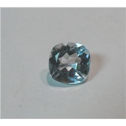 1454. 1.15 Carat Genuine Square Cut Blue Topaz. 