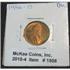 1508. 1946 D Lincoln Cent. Brilliant Red MS 64.