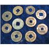 Image 1 : 1519. (10) Ancient Chinese Brass Coins with square coins.