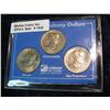 1528. 1979 P, D, & S Susan B. Anthony Dollar Set. BU