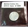 Image 2 : 1559. 1945 P Mercury Dime. Brilliant Unc.