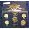 Image 2 : 1570. 2000 24K Gold-plated Set of Coins Cent, Nickel,
