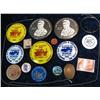 Image 1 : 1572. Bag full of Pinbacks, Tokens, Medals, & etc.