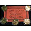 Image 1 : 1574. 2006 24K Gold-plated Denver Mint State Quarters.