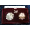 Image 2 : 1581. 1992 U.S. Olympics Two-Coin Uncirculated Set