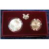 Image 1 : 1589. 1992 U.S. Olympics Two-Coin Uncirculated Set