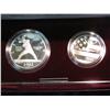 Image 1 : 1591. 1992 S U.S. Olympics Two-Coin Proof 2-Pc. Set