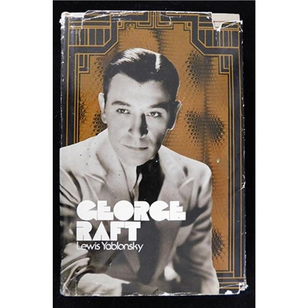 Scarface George Raft Signed 1974 Hardcover Book JSA Authenticated