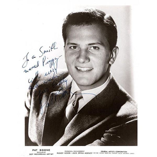 Journey to the Center of the Earth Pat Boone Signed 8x10 Glossy Photo JSA Authenticated
