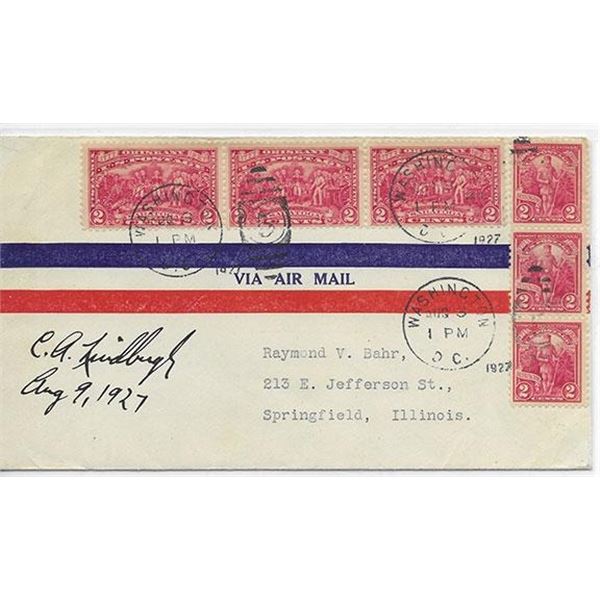 Charles A Lindbergh Signed Cover