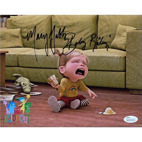 Inside Out Baby Riley Mary Gibbs Signed 8x10 Matte Photo JSA Authenticated