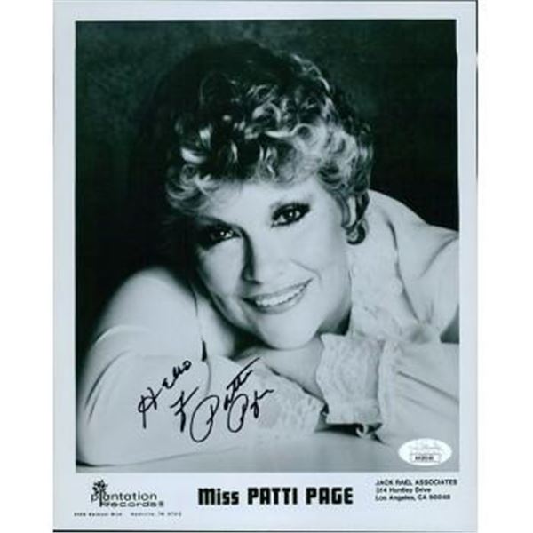 Elmer Gantry Patti Page Signed 8x10 Glossy Photo JSA Authenticated