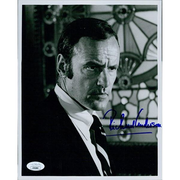 The Six Million Dollar Man Richard Anderson Signed 8x10 Glossy Photo JSA Authenticated